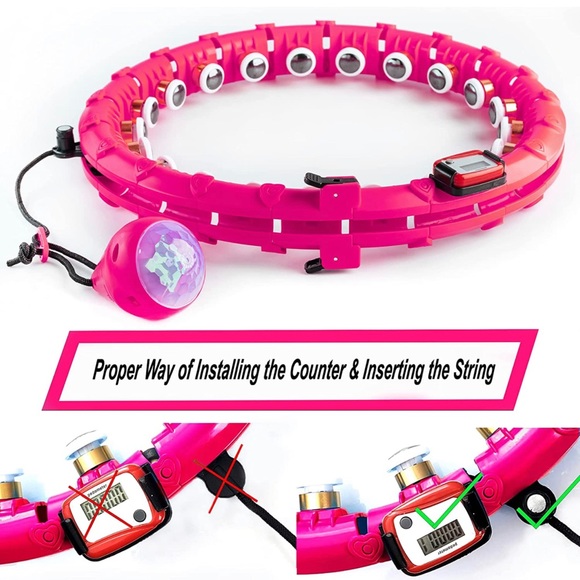 ACTIVNA PRO Smart Weighted Hula Hoop with Lights - Waist Hula for Adults - Picture 2 of 6